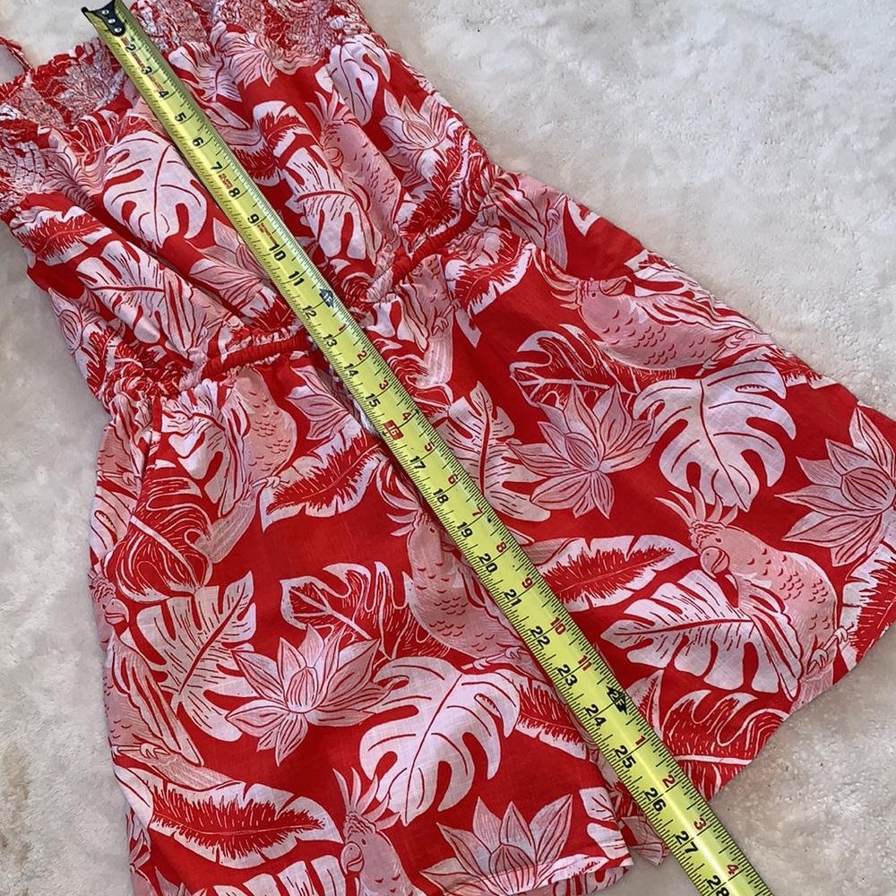 Boden 13/14 Tropical Orange & White Romper EUC - Picture 12 of 16